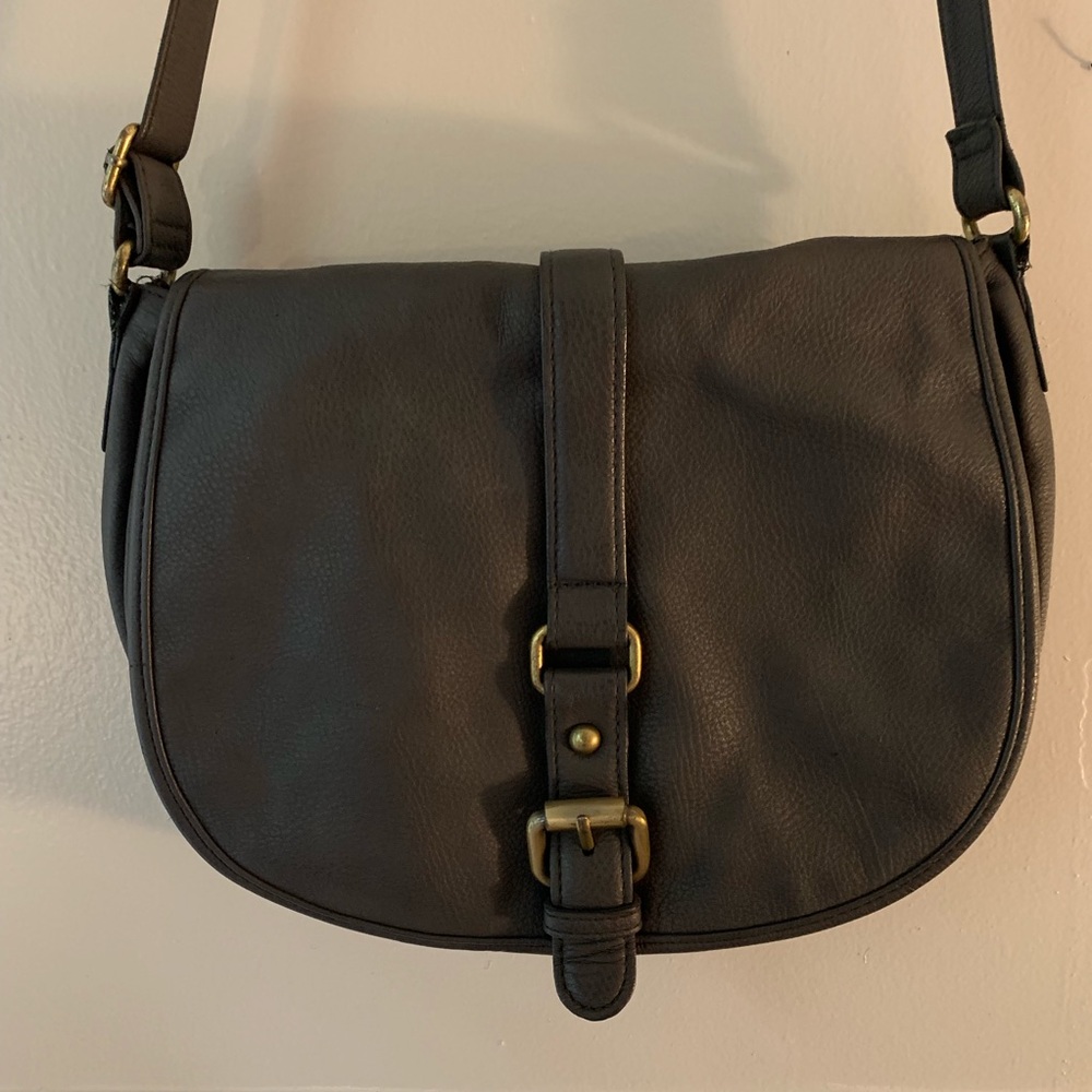 Faux Leather Crossbody Purse